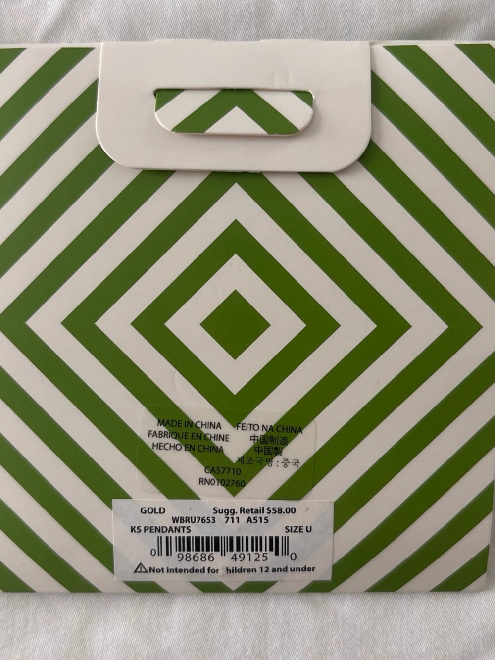 NWT Kate Spade gold initial “K” necklace - Picture 4 of 4